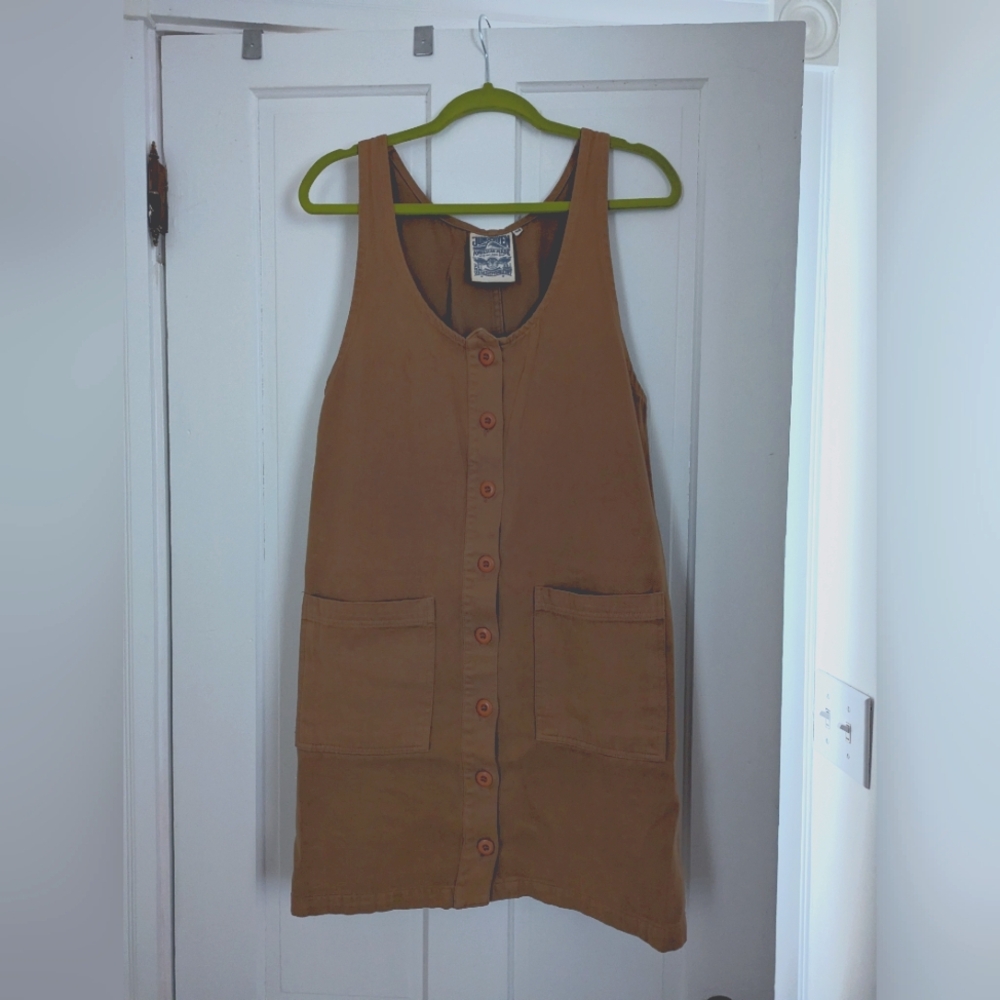 Jungmaven button front jumper dress